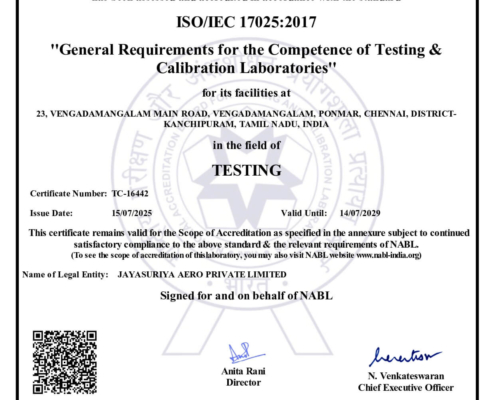 Certificate TC-16442 (2025-2029)